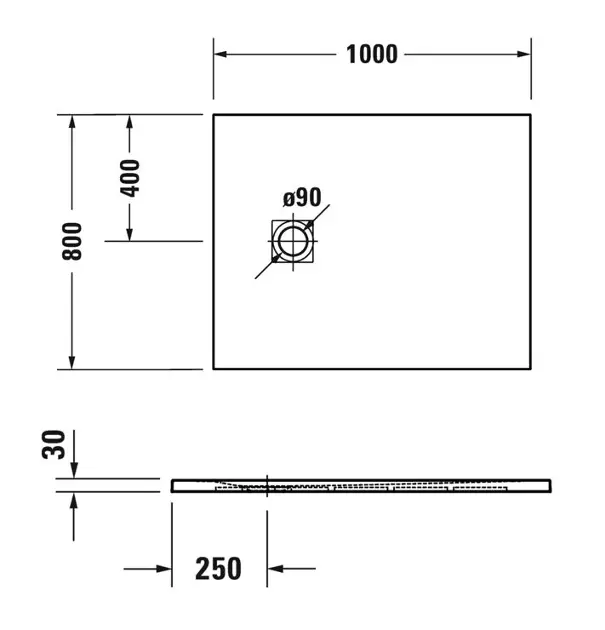 Duravit - Sustano - Zuhanytálca betét - 720273650000000 – 2. kép