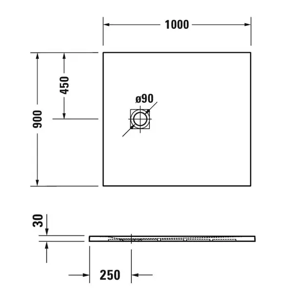Duravit - Sustano - Zuhanytálca betét - 720274630000000 – 2. kép