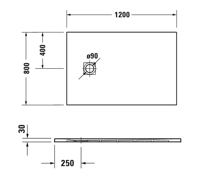 Duravit - Sustano - Zuhanytálca betét - 720276640000000 – 2. kép