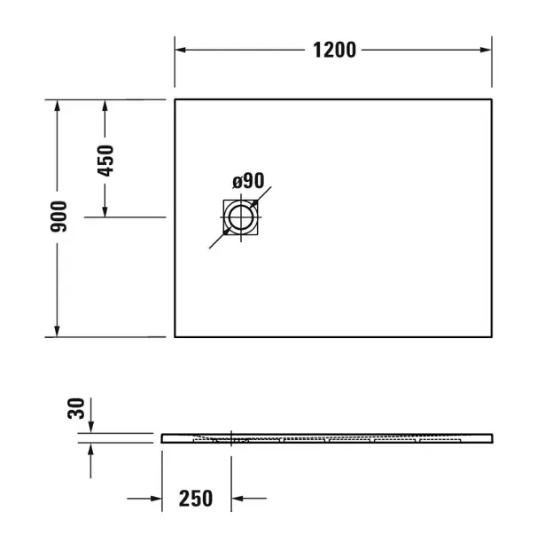 Duravit - Sustano - Zuhanytálca betét - 720277630000000 – 2. kép