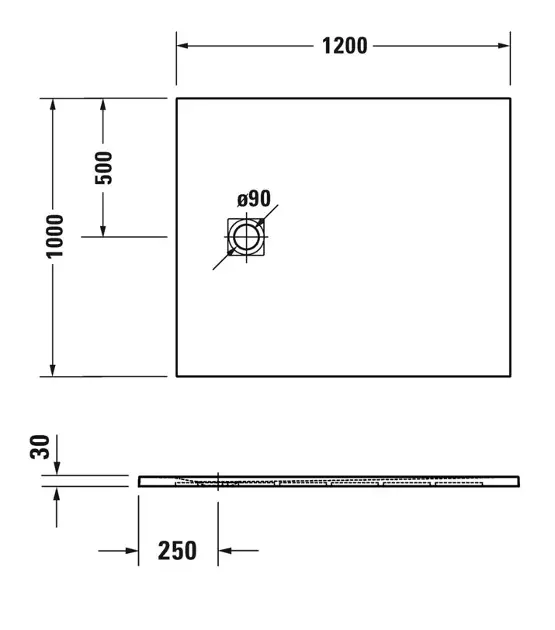 Duravit - Sustano - Zuhanytálca betét - 720278740000000 – 2. kép