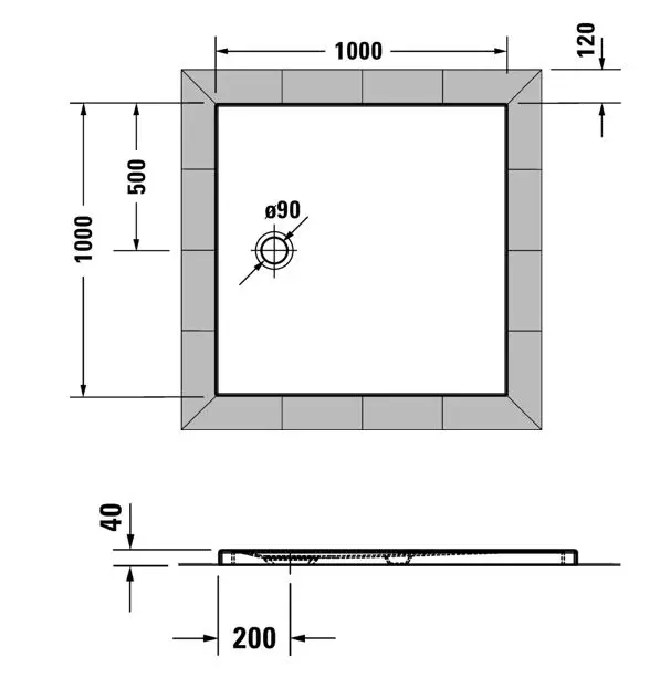 Duravit - Tempano - Zuhanytálca betét - 720189000000000 – 2. kép