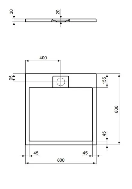 Ideal Standard - i.Life - Zuhanytálca betét - T5229FR – 2. kép