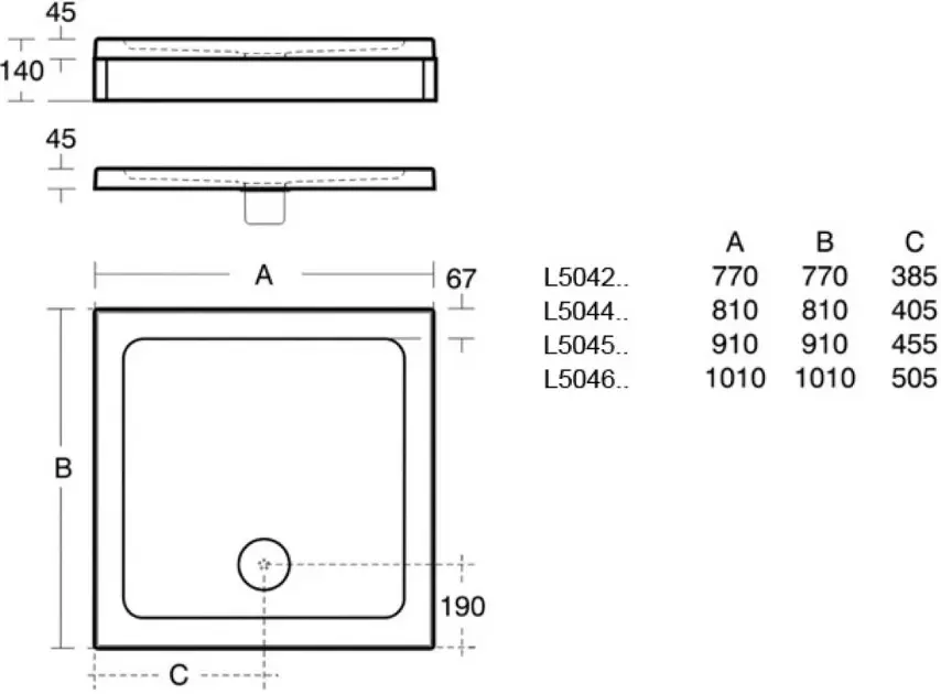 Ideal Standard - Simplicity Stone - Zuhanytálca betét - L504401 – 2. kép