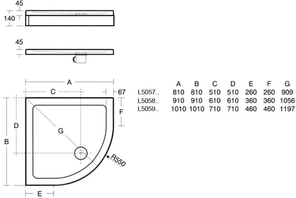 Ideal Standard - Simplicity Stone - Zuhanytálca betét - L505901 – 2. kép