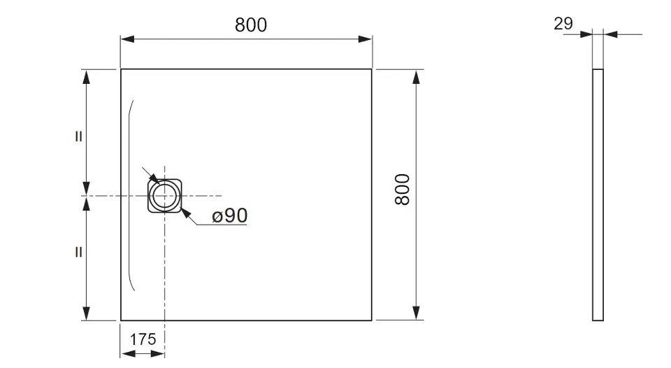 Laufen - Pro - Zuhanytálca betét - H2109500790001 – 2. kép