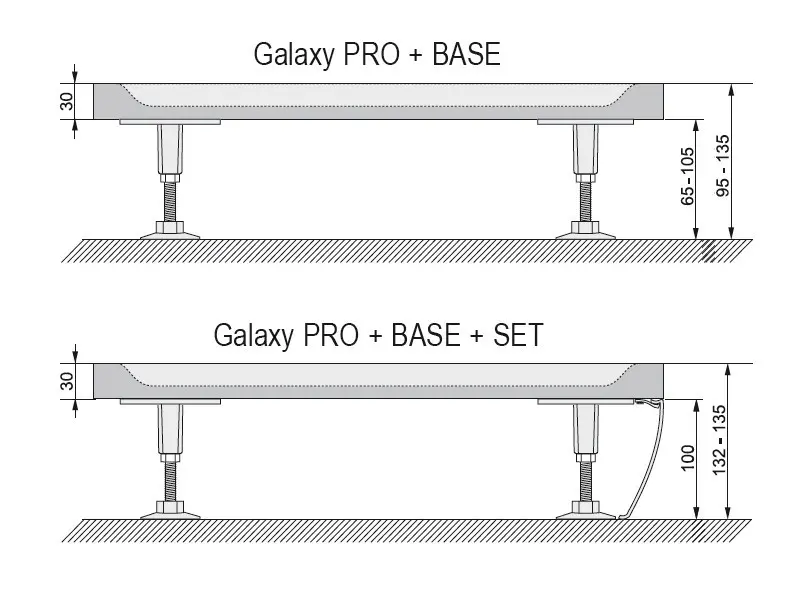Ravak - Galaxy Pro Chrome - Zuhanytálca betét - XA04A401010 – 3. kép