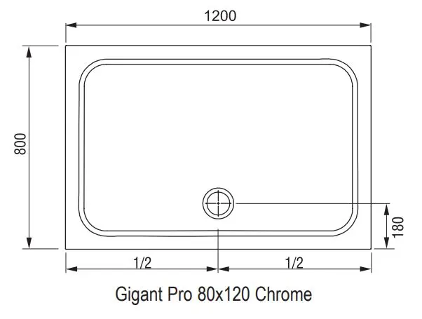 Ravak - Galaxy Pro Chrome - Zuhanytálca betét - XA04G401010 – 2. kép