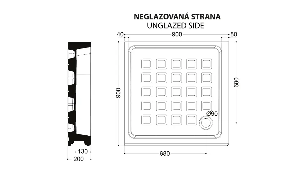 Sapho - Kerasan Retro - Zuhanytálca betét - 133801 – 2. kép