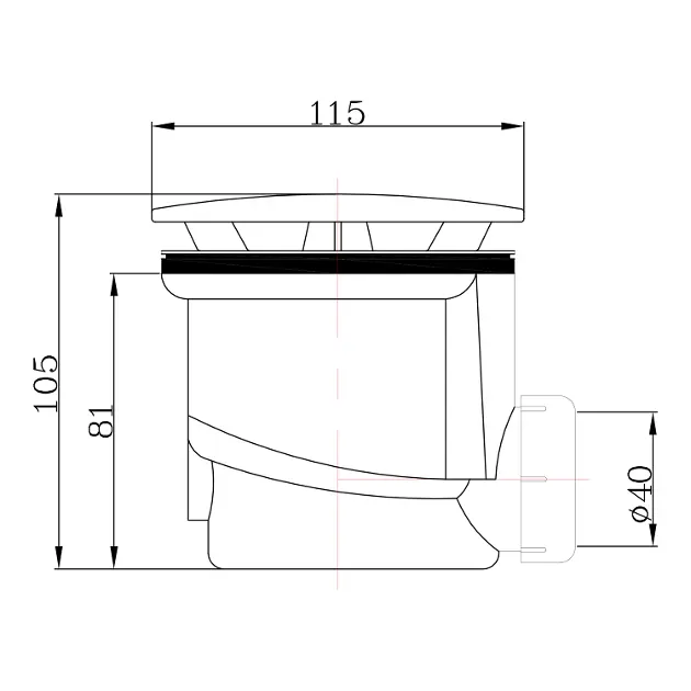Aqualine - Equipment and accessories - Zuhanytálca kiegészítők - PF408 – 2. kép