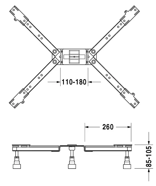 Duravit - Equipment and accessories - Zuhanytálca kiegészítők - 790101000000000 – 2. kép