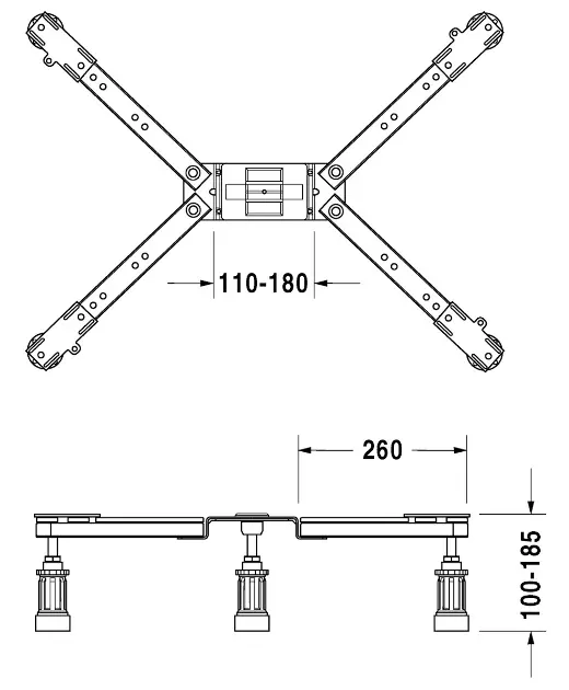 Duravit - Equipment and accessories - Zuhanytálca kiegészítők - 790102000000000 – 2. kép