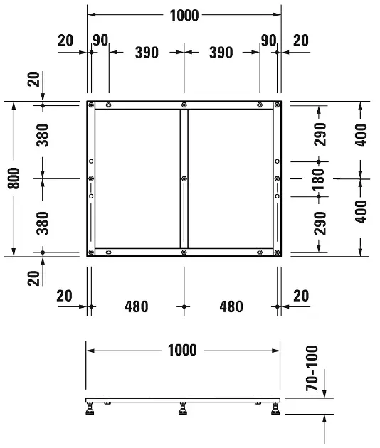 Duravit - Equipment and accessories - Zuhanytálca kiegészítők - 791380000000000 – 2. kép