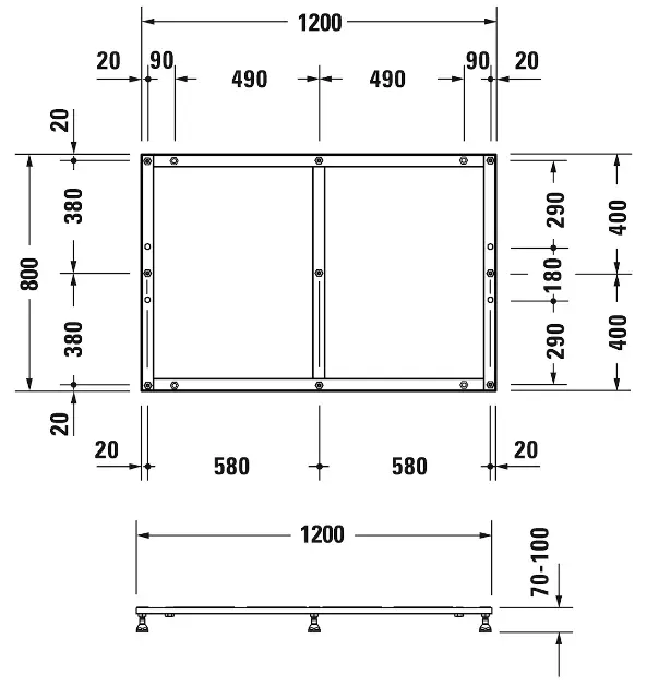 Duravit - Equipment and accessories - Zuhanytálca kiegészítők - 791383000000000 – 2. kép