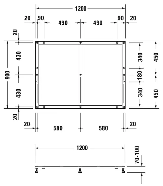 Duravit - Equipment and accessories - Zuhanytálca kiegészítők - 791384000000000 – 2. kép