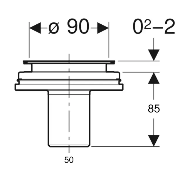 Geberit - Equipment and accessories - Zuhanytálca kiegészítők - 150.592.00.1 – 2. kép