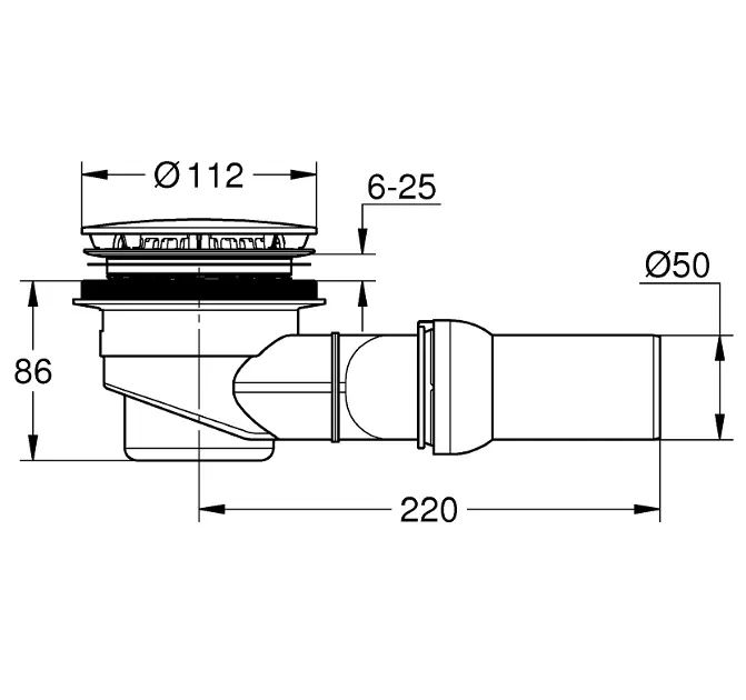 Grohe - Waste sets - Zuhanytálca kiegészítők - 49534SH0 – 2. kép