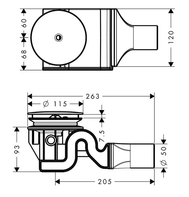 Hansgrohe - Raindrain - Zuhanytálca kiegészítők - 60067000 – 2. kép