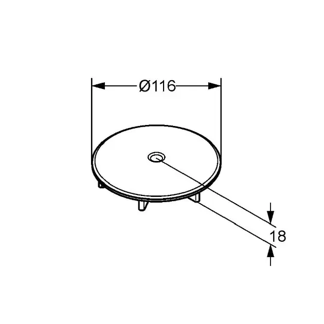 Kludi - Tasso - Zuhanytálca kiegészítők - 7137005-00 – 2. kép
