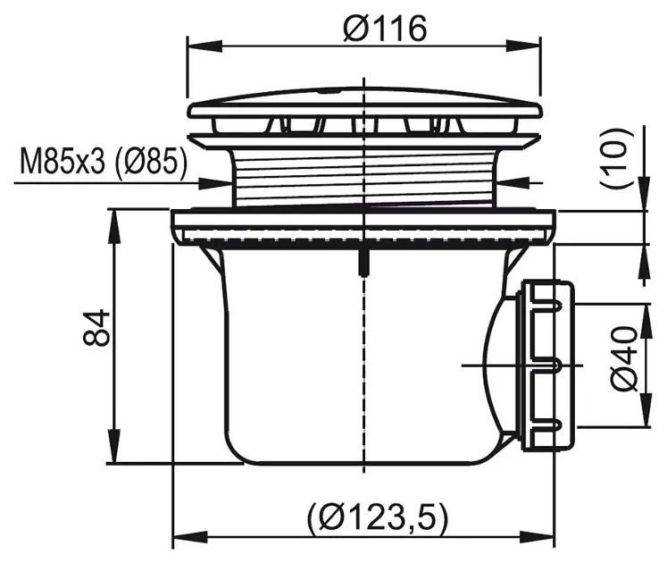 Ravak - Waste sets - Zuhanytálca kiegészítők - X01309 – 2. kép