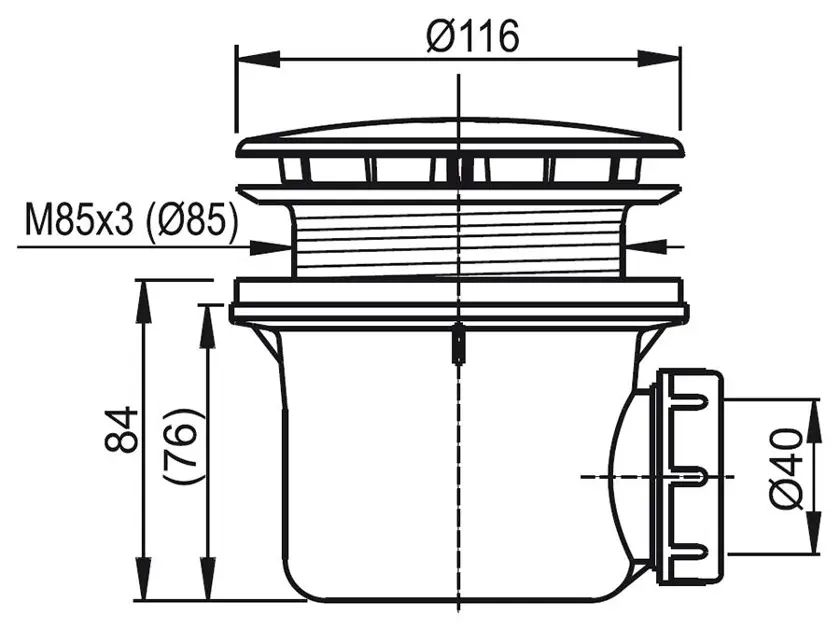 Ravak - Waste sets - Zuhanytálca kiegészítők - X01314 – 2. kép