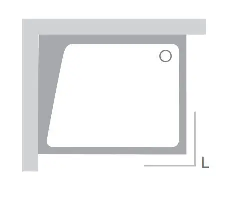 Ravak - Galaxy Pro 10° - Zuhanytálca láb - XA95G70101L – 3. kép